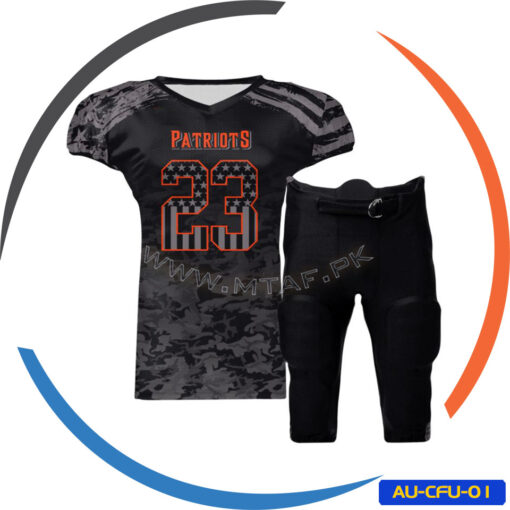 American Football Uniform Sublimated Camo Printing AU-CFU-01