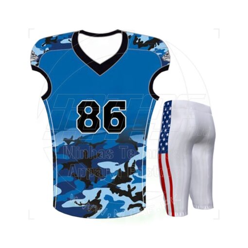 Camo Sublimated American Football Uniform