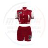 crop top varsity jackets sets