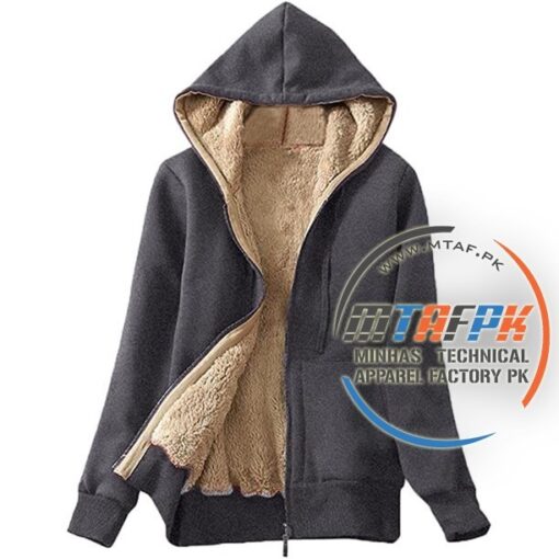 Winter Warm Sherpa lined Hoodie for women - Image 5