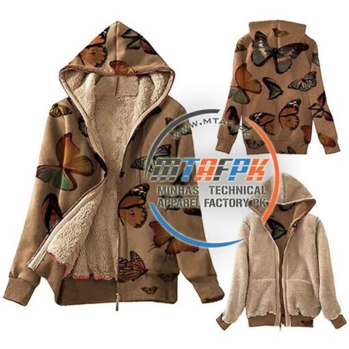 Reversible Trendy Fashion Sherpa Fleece Jacket
