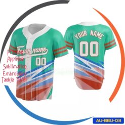 Custom Design Fully Sublimated Baseball Uniforms Jersey AU-BBU-03