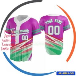 Custom Design Fully Sublimated Baseball Uniforms Jersey 5 Custom Design Fully Sublimated Baseball Uniforms Jersey AU-BBU-03
