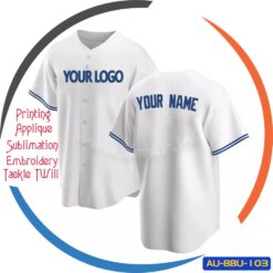 Custom Baseball Jersey for Men Full Button Mesh Embroidered Team Name & Numbers AU-BBU-103