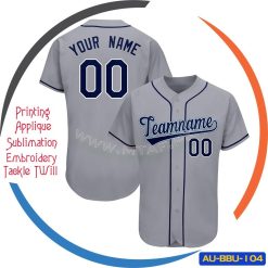 Embroidery Team Name Polyester Fabric Baseball Jersey Shirt 5 Embroidery Team Name Polyester Fabric Baseball Jersey Shirt AU-BBU-104