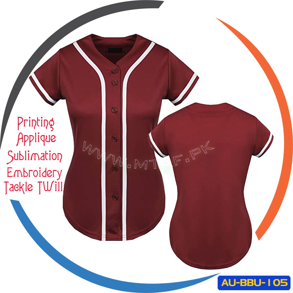 100% Polyester printed striped baseball jersey customized color 2 100% Polyester printed striped baseball jersey customized color AU-BBU-105