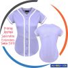 100% Polyester printed striped baseball jersey customized color 7 100% Polyester printed striped baseball jersey customized color AU-BBU-105