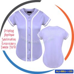 100% Polyester printed striped baseball jersey customized color AU-BBU-105