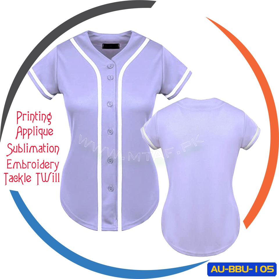 100% Polyester printed striped baseball jersey customized color 1 100% Polyester printed striped baseball jersey customized color AU-BBU-105