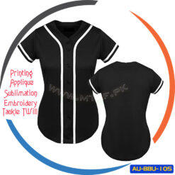 100% Polyester printed striped baseball jersey customized color 5 100% Polyester printed striped baseball jersey customized color AU-BBU-105