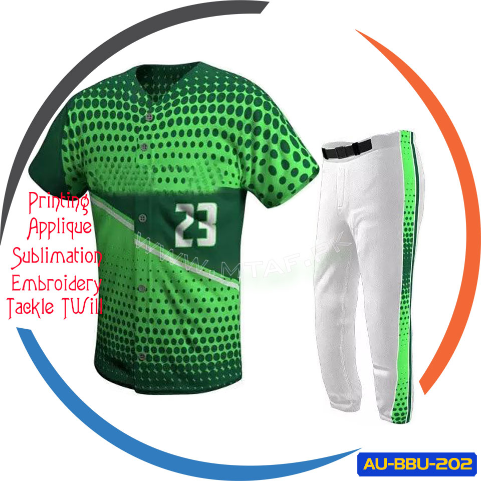 Sublimated Button Down Baseball Jersey and Fully Design Sublimated Pant Baseball 1 Sublimated Button Down Baseball Jersey and Fully Design Sublimated Pant Baseball AU-BBU-202