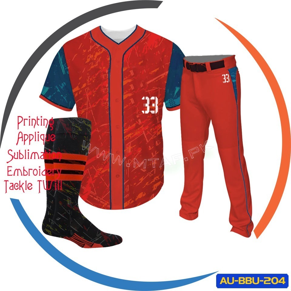 Custom New Arrival Design Baseball Jersey Sublimated Print Pattern Baseball 1 Custom New Arrival Design Baseball Jersey Sublimated Print Pattern Baseball AU-BBU-204