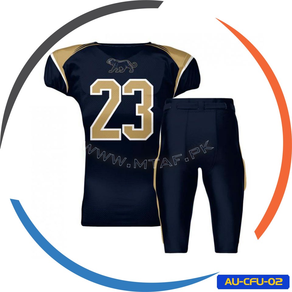 Jersey Sublimated Shoulder American Football Uniform 2 Jersey Sublimated Shoulder American Football Uniform AU-CFU-02 AU-CFU-02