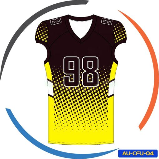 Custom Design Sublimated American Football Uniform AU-CFU-04