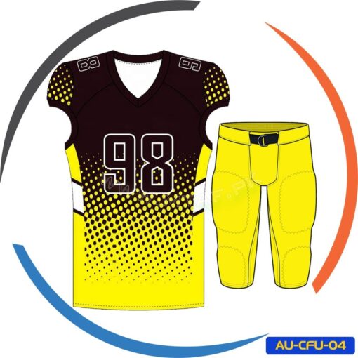 Custom Design Sublimated American Football Uniform AU-CFU-04