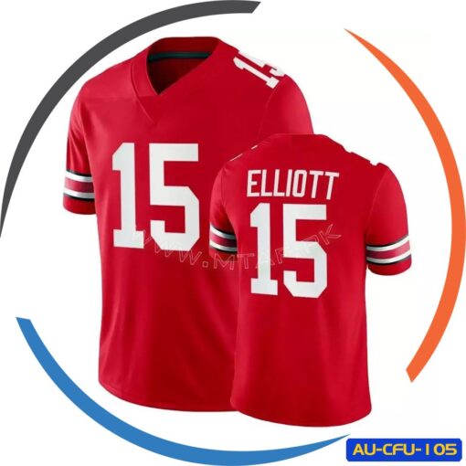 Embroidery Logo with Tackle Twill Player Name and Number American Football Uniform AU-CFU-105