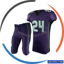 American Football Uniform Team Logo Embroidery and Jersey Number Tackle Twill AU-CFU-106