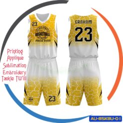 Sublimated Basketball Uniform Breathable Quick Dry Uniform AU-BSKBU-01