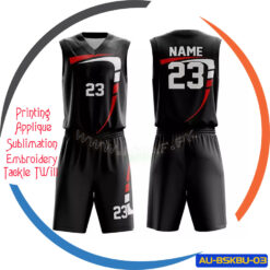 Team Basketball Uniform Color Yellow Sublimated Basketball AU-BSKBU-03