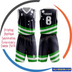 Customized Name and Number Sublimated Basketball Uniform AU-BSKBU-04