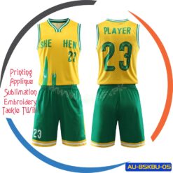 Hot Selling Youth Basketball Jersey and Short Set Custom Design Sublimated AU-BSKBU-05