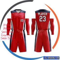 Hot Selling Youth Basketball Jersey and Short Set Custom Design Sublimated AU-BSKBU-05