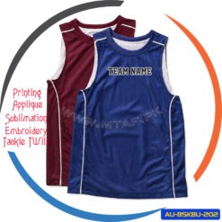 Custom Sleeveless Basketball Round Neck Reversible Jersey AU-BSKBU-202