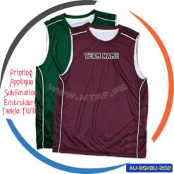 Custom Sleeveless Basketball Round Neck Reversible Jersey AU-BSKBU-202