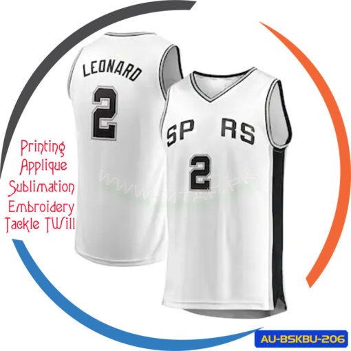 Basketball Uniform Jersey Tackle Twill Number Men and Women AU-BSKBU-206
