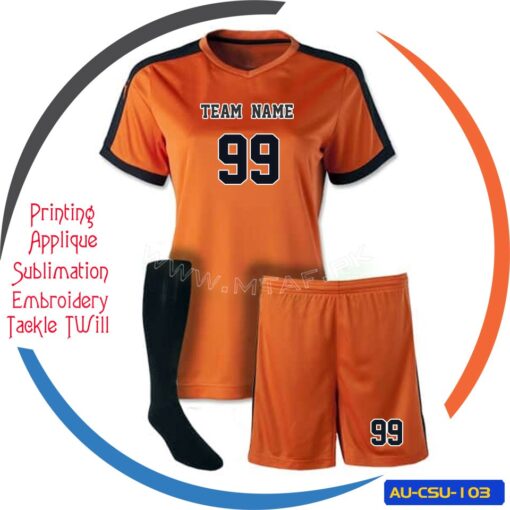 Custom Soccer Uniform Soccer Wear Shirts & Short Designs AU-CSU-103