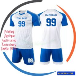 Sublimation Customized Soccer Uniform made of High Quality Polyester Fabric AU-CSU-104
