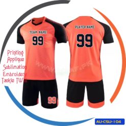 Sublimation Customized Soccer Uniform made of High Quality Polyester Fabric AU-CSU-104