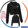 Women's Crop Top Hoodie Sweatshirt Embroidery Logo Style TW-CPH-202