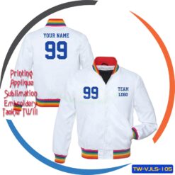 Custom Chenille Embroidery Leather Sleeve Baseball Letterman Varsity JacketTW-VJLS-104